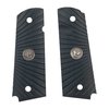 Hol dir die 1911 G10 Griffe von Wilson Combat! ✨ Robuste Schwarz G10 Grips im Starburst-Design für perfekte Handhabung und Sicherheit.