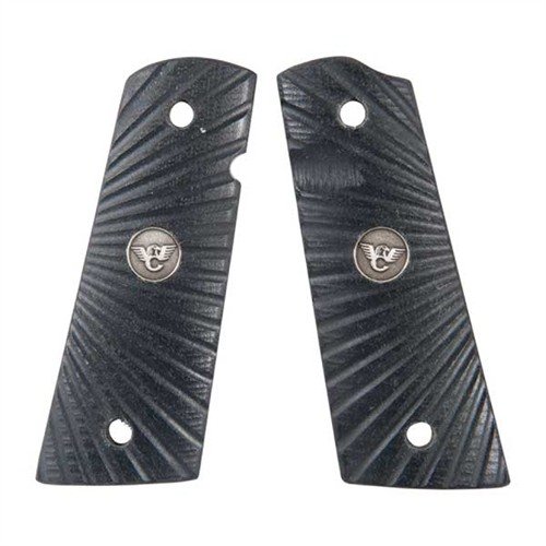 Hol dir die robusten 1911 G10 Grips von Wilson Combat! 🔥 Schwarz, Starburst-Design und perfekt für beidhändige Sicherheit. Jetzt entdecken!