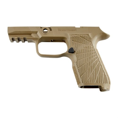Erlebe den WCP320 Grip Module für deine Sig Sauer P320! 🛡️ Der tanfarbene Polymer-Griff bietet Komfort und Kontrolle. Hol ihn dir jetzt!