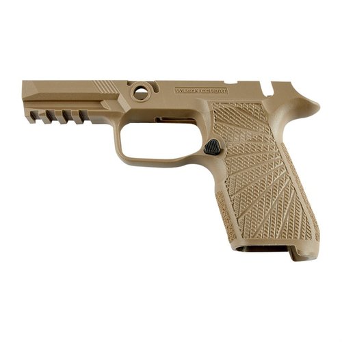 Entdecke das WCP320 Grip Module für deine Sig Sauer® P320! 🛡️ Hochwertiges Polymer in Tan für optimalen Komfort und Sicherheit.