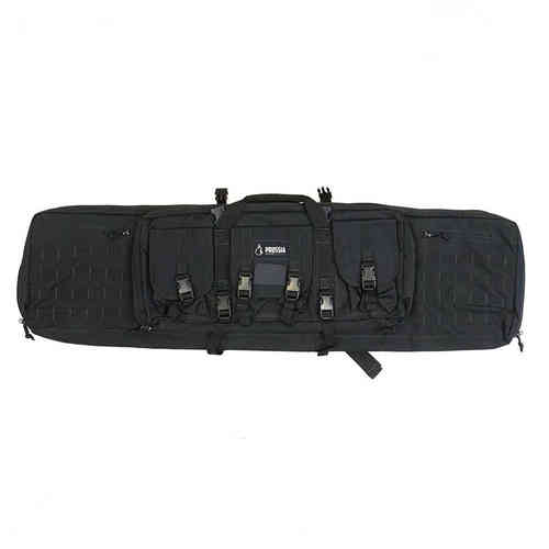 Die Extended Rifle Bag bietet einen robusten 1000D Camo-Außenschale, Platz für eine Waffe und Zubehör sowie abnehmbare gepolsterte Riemen für einfachen Transport.