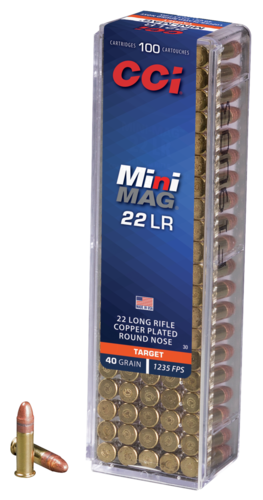 Die CCI Munition Kal.:22lr. HS Mini Mag 40Grain CPRN bietet hohe Präzision und Zuverlässigkeit, ideal für Sport- und Freizeit-Schießen. 100 Stück pro Packung!